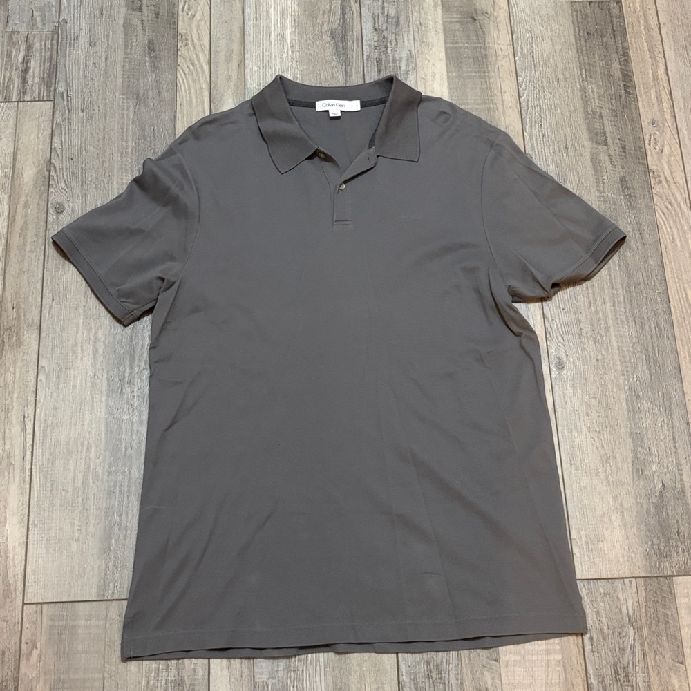 Calvin Klein Men's Charcoal Polo Shirt
